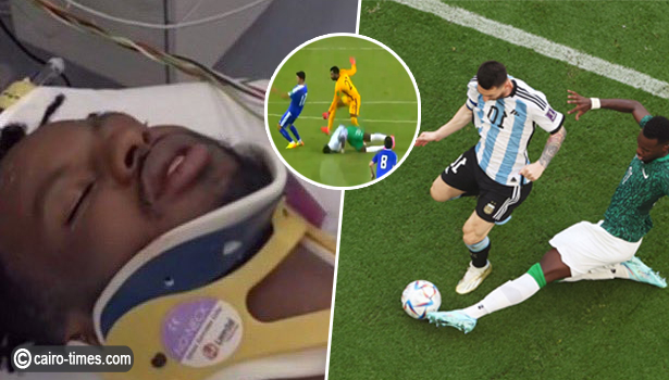 اصابة حسان تمبكتي لاعب المنتخب السعودي ونادي الشباب (فيديو)