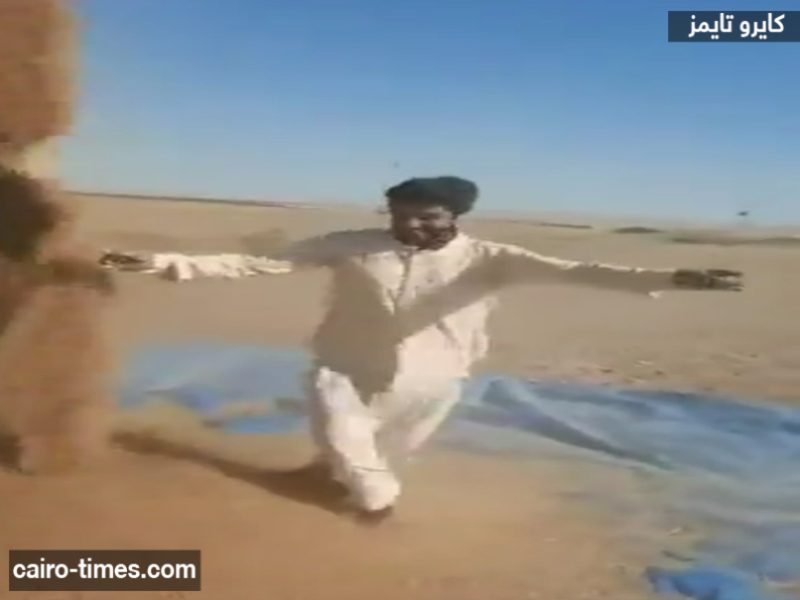 شاهد فيديو فرحة مواطن عراقي بمحصول القمح