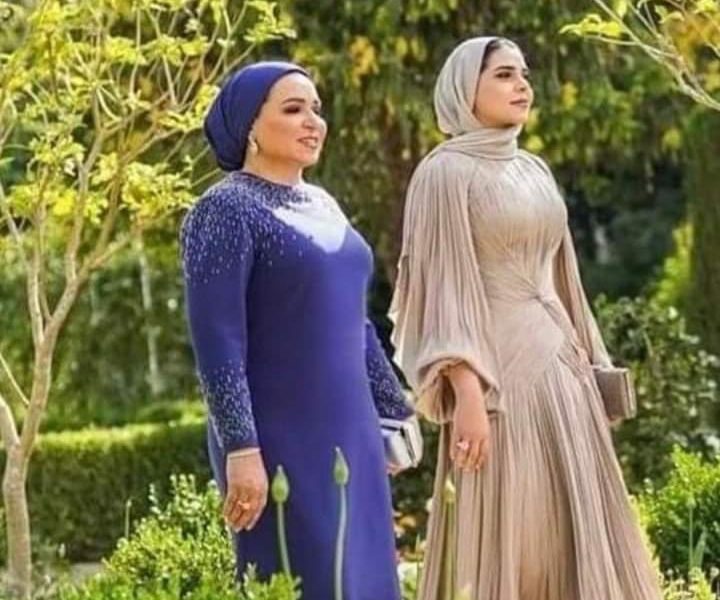 سيدة مصر الأولى انتصار السيسي وآية السيسي.. في حفل زفاف ولي عهد الأردن