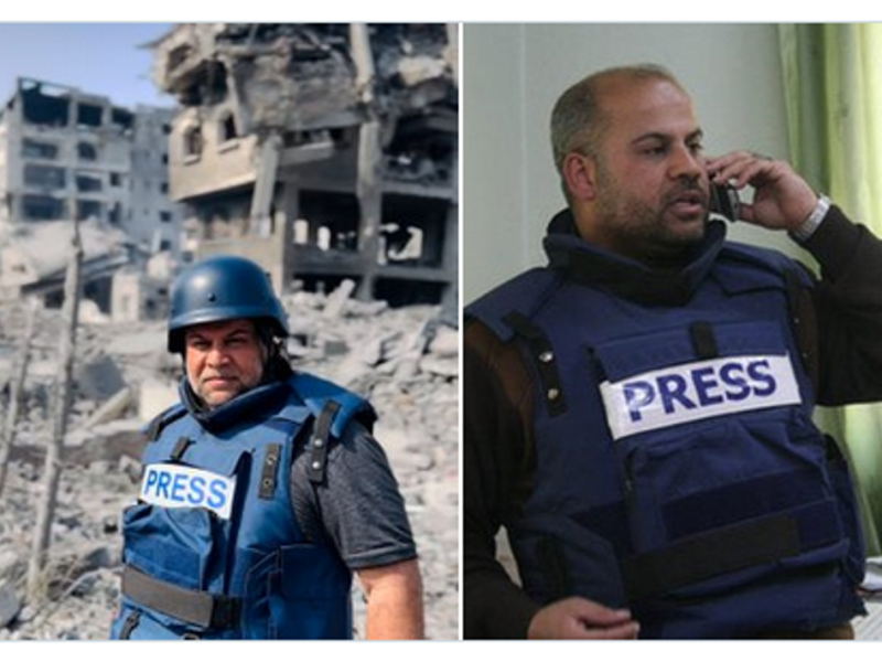 وائل الدحدوح الاعلامي بقناة الجزيرة يفقد عائلته تحت القصف اليوم في غزة