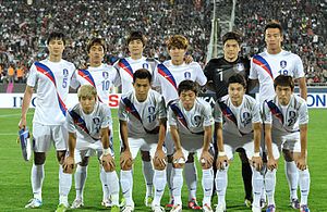 صورة لاعبي منتخب كوريا الجنوبية